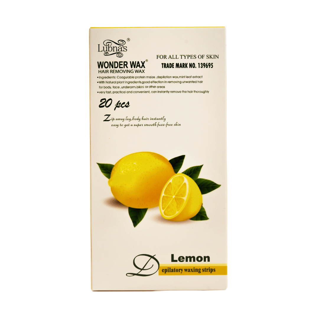 Hair Removing Wax Strips 20PC (Lemon) image 3