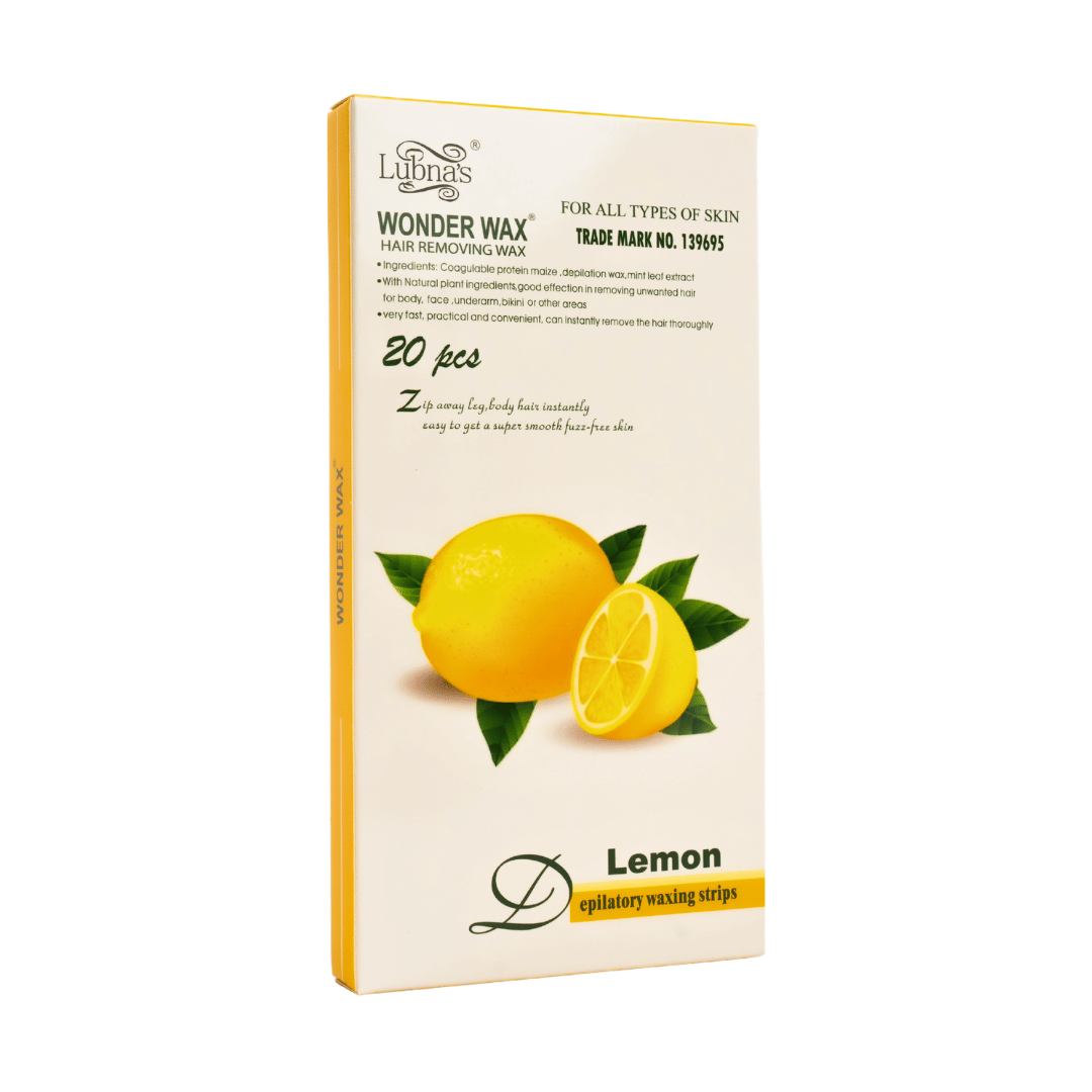 Hair Removing Wax Strips 20PC (Lemon) image 1