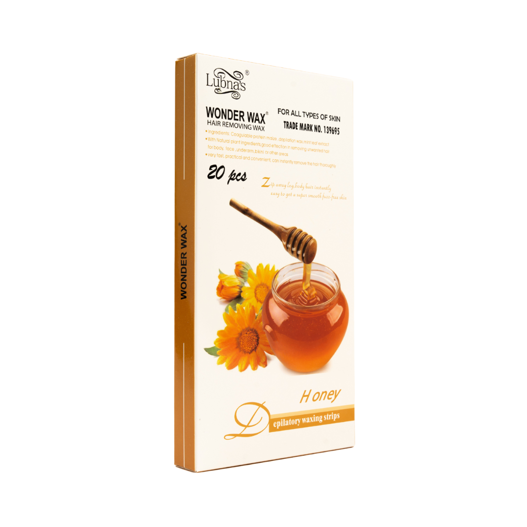 Hair Removing Wax Strips 20PC (Honey) image 1