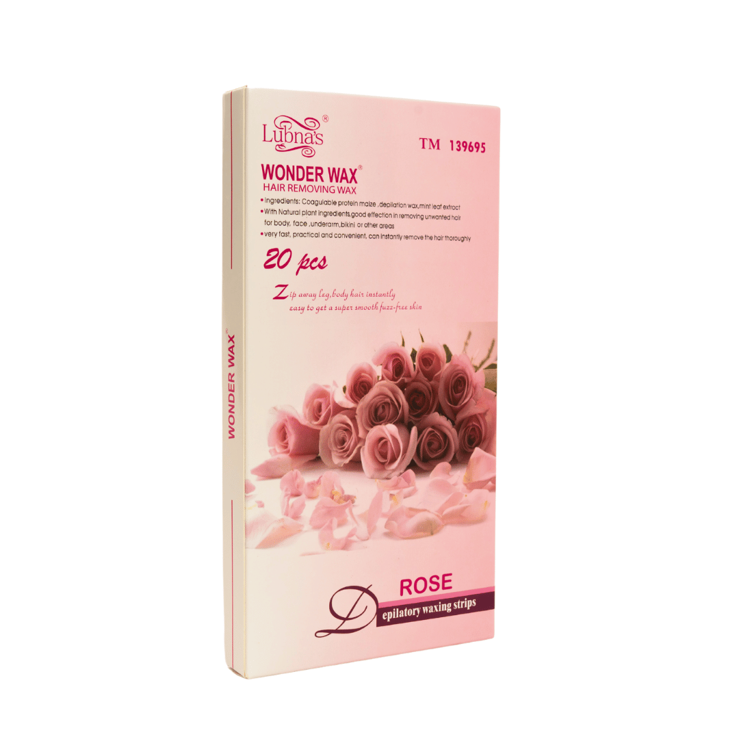 Hair Removing Wax Strips 20PC (Rose) image 1