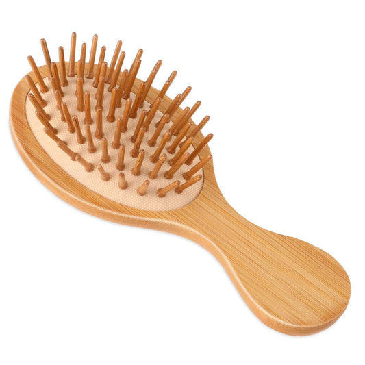 Pocket Size Hair Brush Bamboo Material