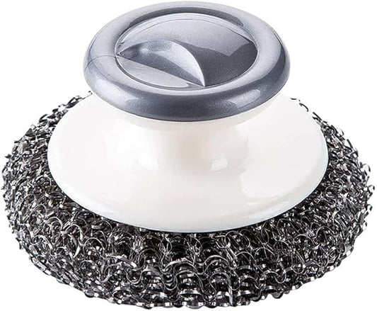 Stainless Steel Scrubber With Handle - (Joona) - Made in Taiwan