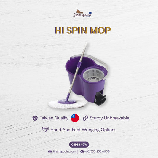 Spin Mop with Foot Pedal – Made in Taiwan