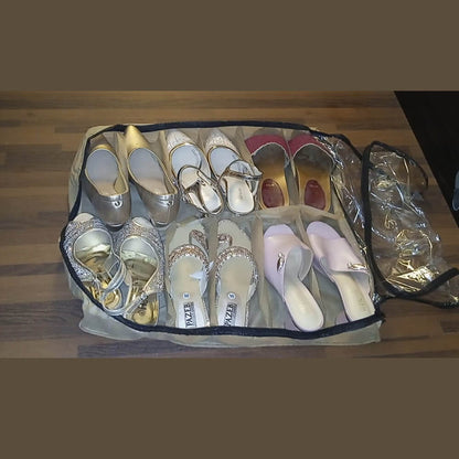 12 Pockets Under Bed Shoe Organizer